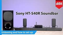 Unboxing and how to set up the Sony HT S40R soundbar
