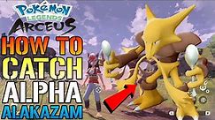 Pokemon Legends Arceus: How To Catch ALPHA ALAKAZAM! The EASY Way Early In The Game