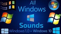 All Windows Sounds | Windows 1.0 - Windows 10