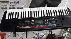 Yamaha psr E263 actual sound demo grand piano