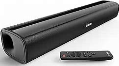 Saiyin Sound Bars for TV, 40 Watts Small Soundbar for TV,Surround Sound System TV Sound Bar Speakers with Bluetooth/Optical/AUX Connection for PC/Gaming/Projectors,17inch