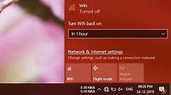 Turn WiFi Back On Manually Windows 10 | Method: 1/6