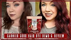Demo & Review of Garnier Good Permanent Hair Dye - Pomegranate Red
