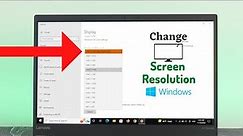 Windows 10: How To Change Screen Resolution Size [1920x1080]