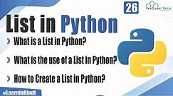 How to Create List in Python | List Complete Tutorial for Beginners