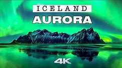 Northern Lights in ICELAND ★ Magical AURORA Borealis ★ Ambient Aerial 4K ||►