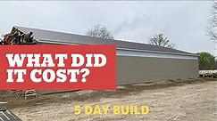 Building a 60x80 16’ “Pole Barn” in 5 Days. | What did it COST??