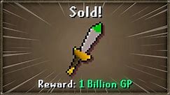 The 1,000,000,000 GP White Dagger (P+)