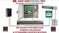 Hikvision Access Controller DS-K2604 4 Door Access Controller Wiring Diagram & Configuration