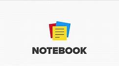 Notebook App Preview - iPad Smart Cards
