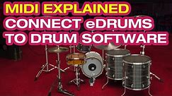 How to connect e drums to computer [ Yamaha dd75 + MODO Drum ]