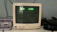 1993 10” Panasonic CRT TV CT-10R10R Startup and Shutdown