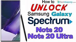 How to Unlock Spectrum Samsung Galaxy Note 20 & Samsung Note 20 Ultra - Use in USA and Worldwide