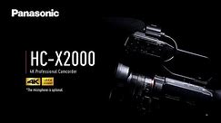 Panasonic 4K 60p Professional Video Camcorder HC-X2000