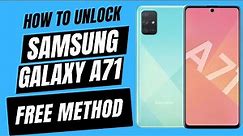 Unlock Samsung Galaxy A71 from Carrier - Network unlock Samsung A71 by IMEI