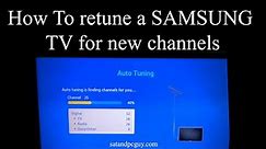 How to retune channels on a Samsung television #retune #samsungtv