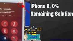 iPhone 8 Battery 0% Remaining || iPhone says 0 Percent Remaining || iPhone 8 0% Remaining Solution