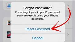 How to reset Apple ID password,if you forgot your apple id password