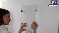 How to Wall Mount Acrylic Poster Holder | Discount Displays
