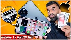 Apple iPhone 15 & 15 Plus Unboxing and First Look - Dynamic Island & 48MP Fun🔥🔥🔥