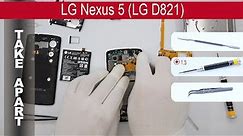 How to disassemble 📱 LG Nexus 5 D821, Take Apart, Tutorial
