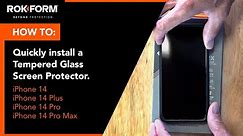 iPhone 14 How to: Install a Tempered Glass Screen Protector Bubble free