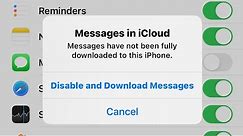 How To Fix Messages Not Have Been Fully Downloaded To This iPhone