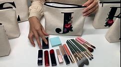 Personalized Monogram Makeup Bags for Women, Cute Initial Makeup Bag Letter Z Make up Bag, Unique Gift for Birthday, Anniversary, Valentines Day, Mothers Day(Z)