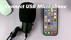 iPhone14/14 Pro: How To Connect A USB Microphone