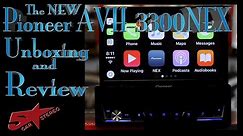 Pioneers new AVH 3300NEX flip out radio unboxing and review