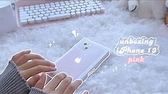 ˖⁺‧₊˚♡˚₊‧⁺˖ unboxing iPhone 13 💗pink💗 ˖⁺‧₊˚♡˚₊‧⁺˖