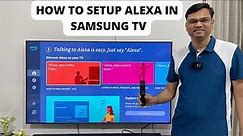 (Hindi) How to setup alexa in samsung smart tv | how to use alexa with my samsung smart tv