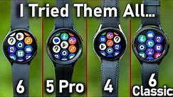 I Tried Every Samsung Galaxy Watch: (Galaxy Watch6 vs Watch5 Pro vs 4 vs 6 Classic)