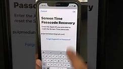 How to reset forgotten screen time passcode on iPhone