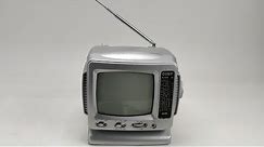 Coby CX-TV1 5" Analog CRT Television With AM FM Radio