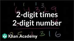 2-digit times a 2-digit number | Multiplication and division | Arithmetic | Khan Academy
