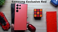 Galaxy S22 Ultra - "Samsung Exclusive Red" First Look & Comparison