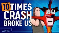 10 Crash Bandicoot Moments That Totally Broke Us