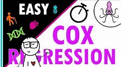 COX REGRESSION and HAZARD RATIOS - easily explained with an example!