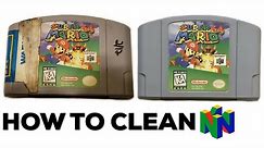 HOW TO Clean Nintendo 64 Games! Make Games MORE VALUABLE! Best Tips & Tricks for Nintendo Cartridges