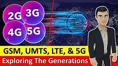 What is GSM, LTE, UMTS, 5G ? | Explain the Difference in Detail (in Hindi)