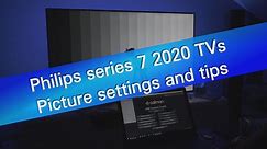 Philips PUS7505 PUS7805 PUS7855 4K UHD TV picture settings