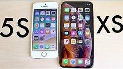 iPHONE XS Vs iPHONE 5S! (Should You Upgrade?) (Speed Review)