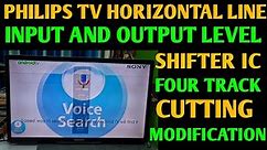 PHILIPS 32" TV HORIZONTAL LINE ON THE SCREEN HOW TO FIX || T320XWVNO2.9 CTRL BD AUO PANEL REPAIR ||