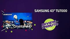 Smart TV Samsung 43" TU7000 - Análise | REVIEW EM 1 MINUTO - ZOOM