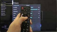 How to Change Picture Settings on PANASONIC TV TX-40FS500 40-inch Smart TV - Set Display Mode on TV