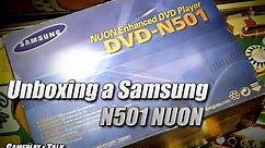 Unboxing a NIB Samsung N501 NUON player/console