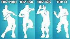 Top 100 Popular Fortnite Dances & Emotes! (Shout, Stay Afloat, Tootsee, Kid Laroi, Heart King)