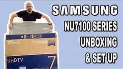 Samsung NU7100 49" Unboxing, Set up and Initial Review