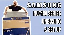 Samsung NU7100 49" Unboxing, Set up and Initial Review